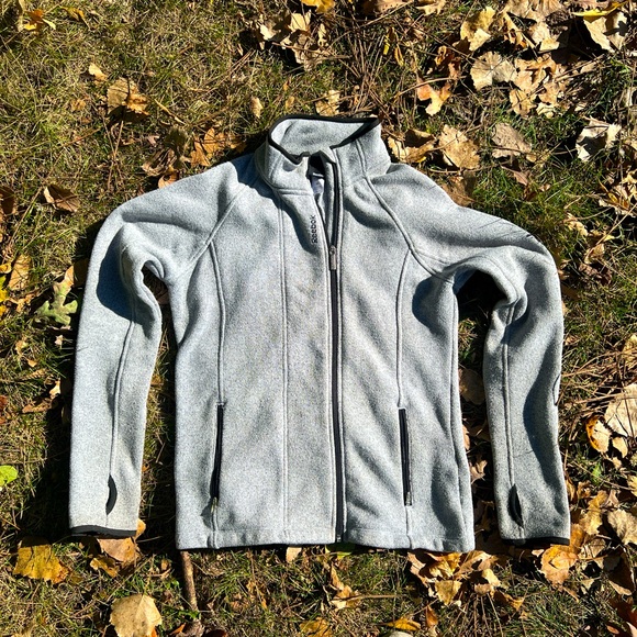 Reebok Gray Zip Up Sweater - Picture 1 of 3